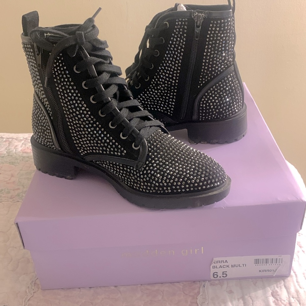 Steven Madden,KIRRA BLACK MULTI boots,